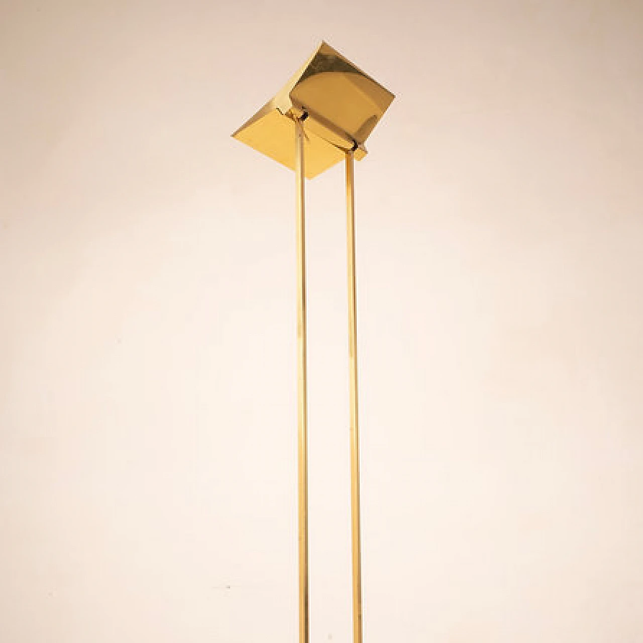 Brass Concord floor lamp by Marco Zotta, 1980s 11