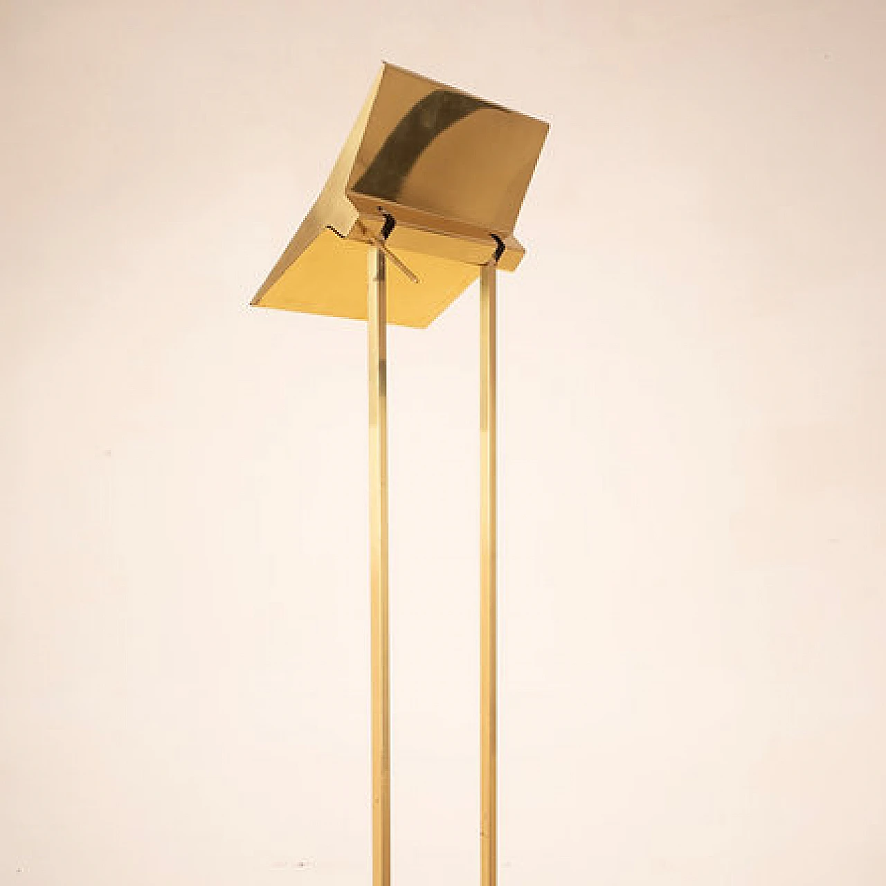 Brass Concord floor lamp by Marco Zotta, 1980s 12