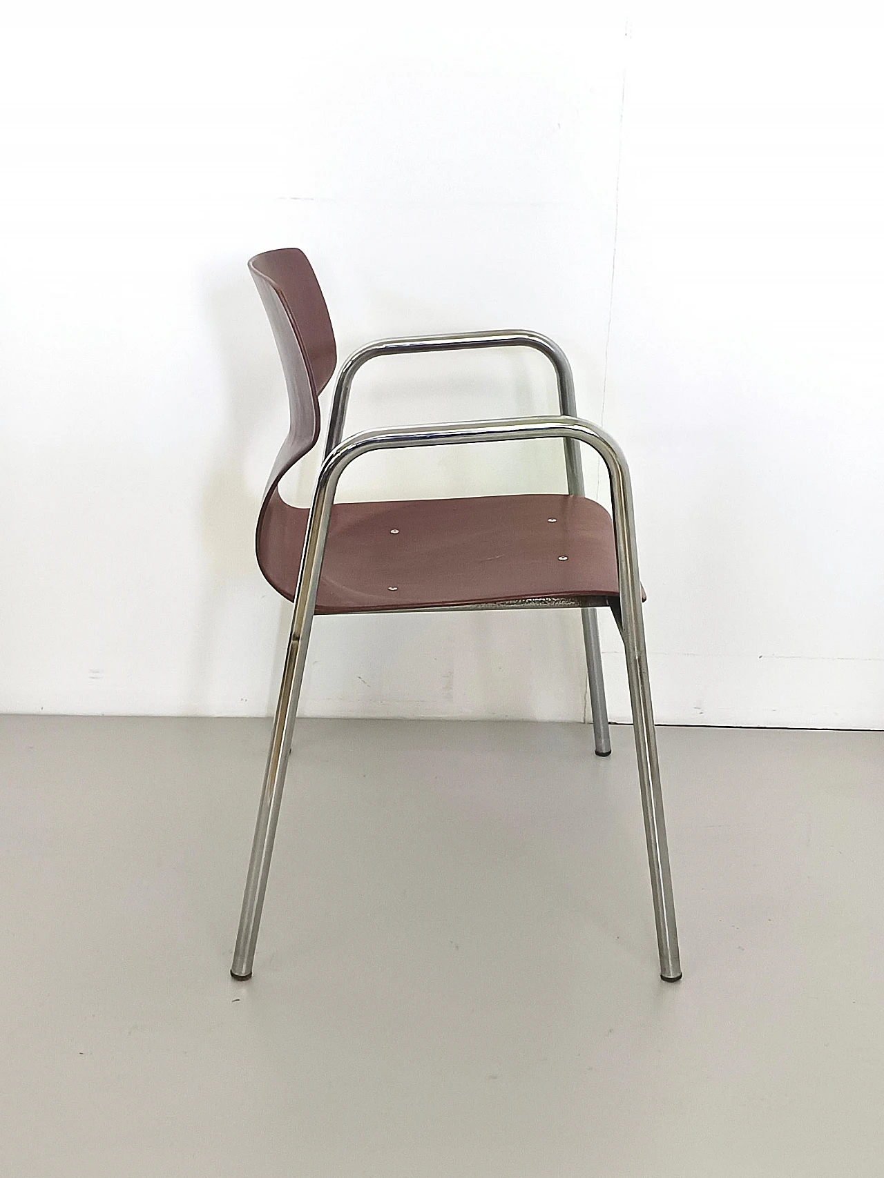 6 Bent beech chairs by Pagholz Flötotto, 1960s 7