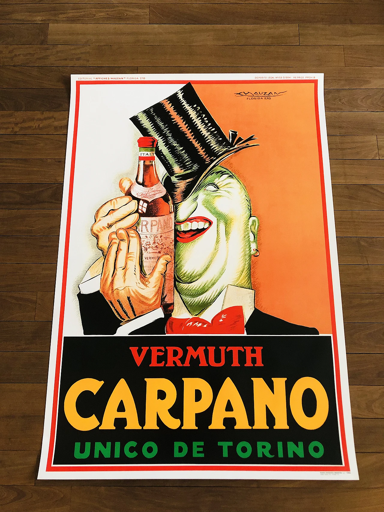 Carpano Vermouth poster by Achille Luciano Mauzan, 1972 3