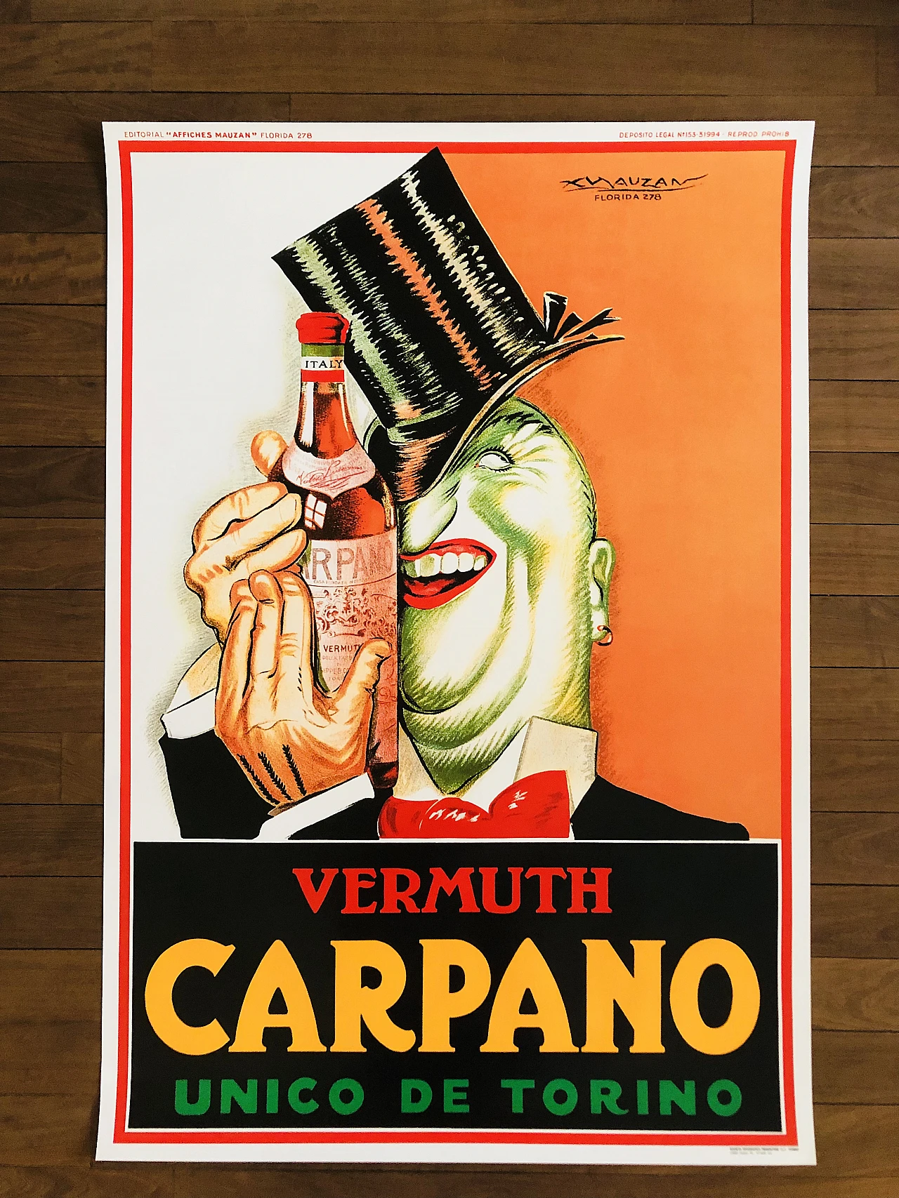 Carpano Vermouth poster by Achille Luciano Mauzan, 1972 4