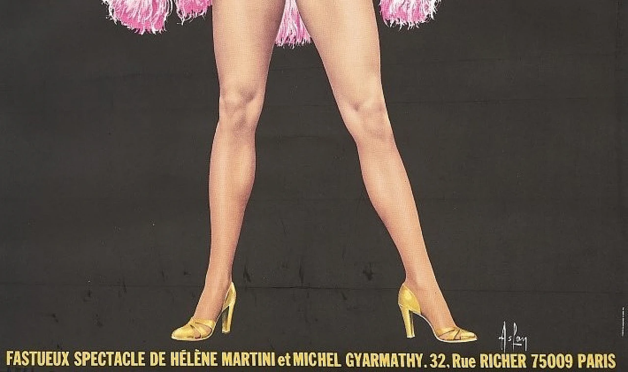 Poster Folies Bergere di lain Aslan, anni '60 4