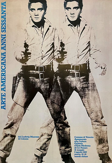 Andy Warhol and Marcello Francone, Arte americana, poster, 1987
