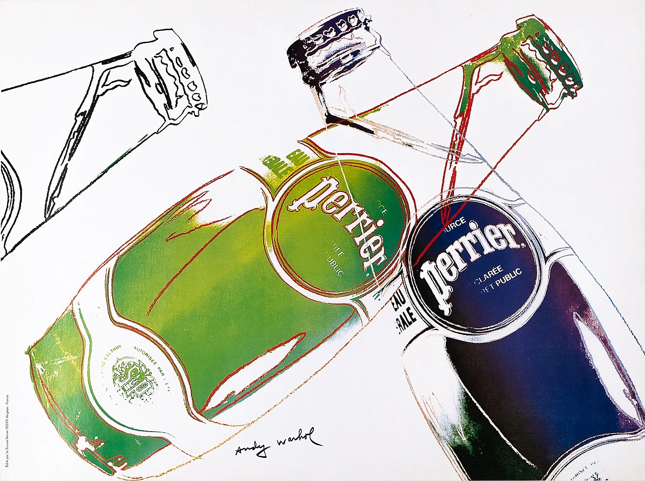 Da Andy Warhol, Source Perrier, litografia, anni '90 1