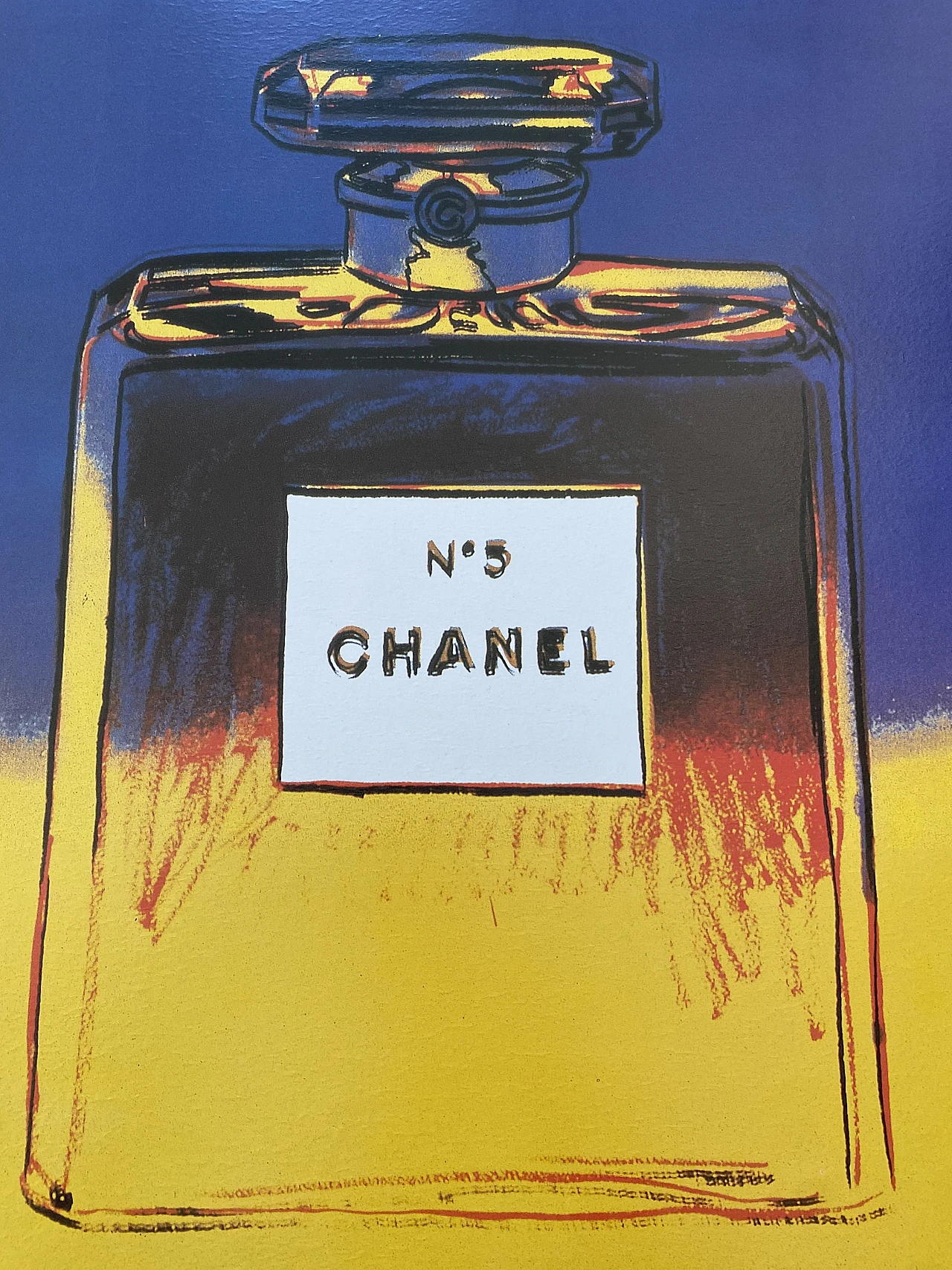 After Andy Warhol, Chanel No. 5 - Yellow, lithograph, 1997 2