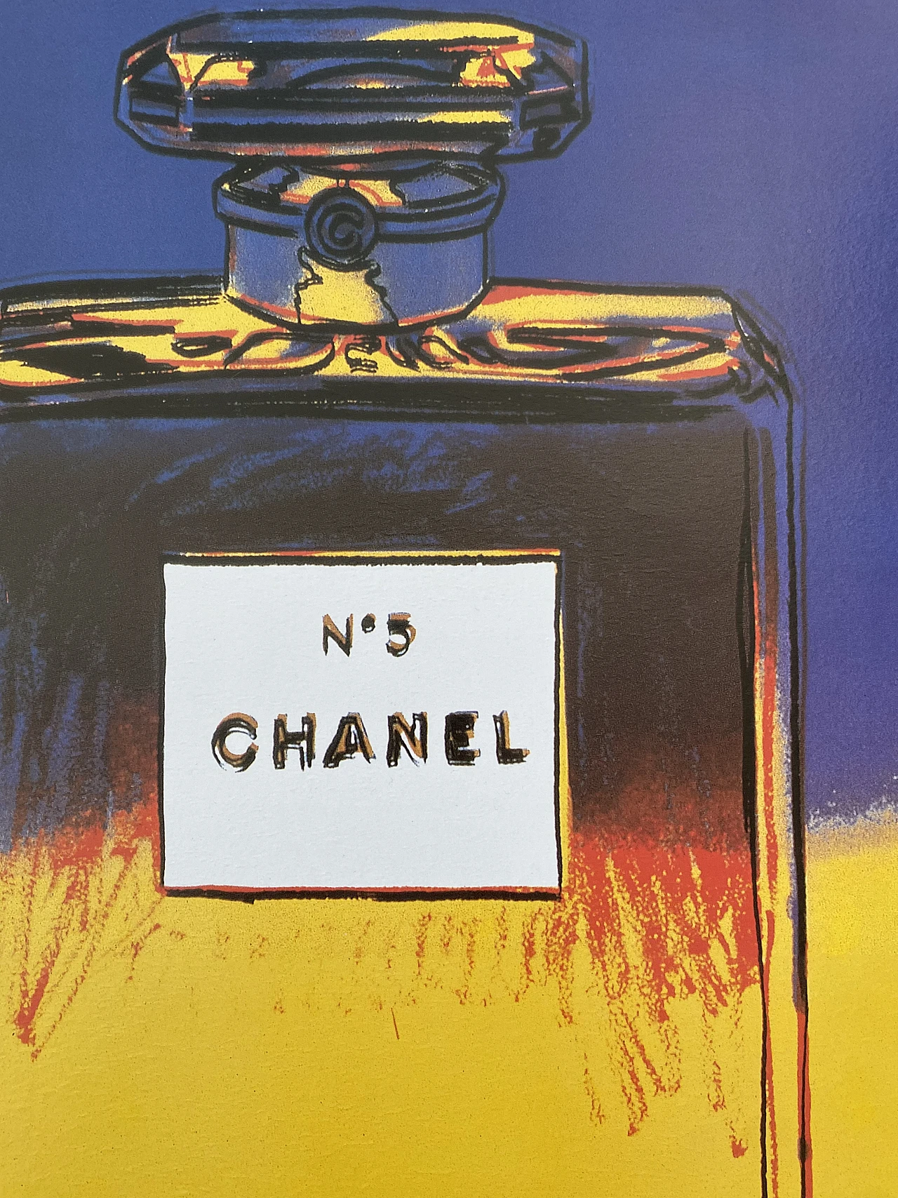 After Andy Warhol, Chanel No. 5 - Yellow, lithograph, 1997 3