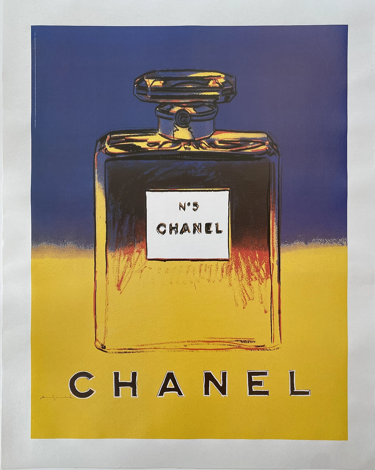 After Andy Warhol, Chanel No. 5 - Yellow, lithograph, 1997 5