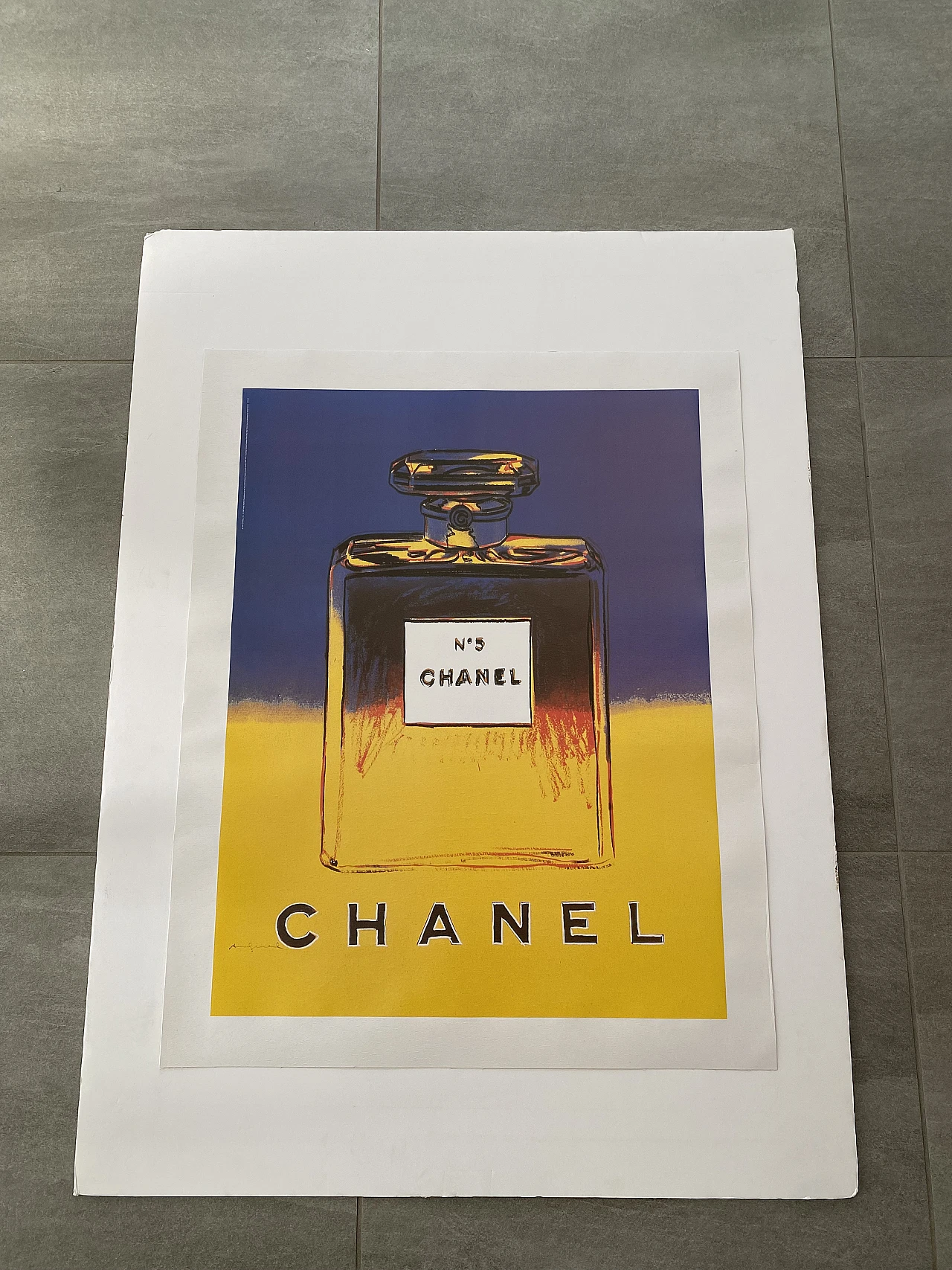 After Andy Warhol, Chanel No. 5 - Yellow, lithograph, 1997 6