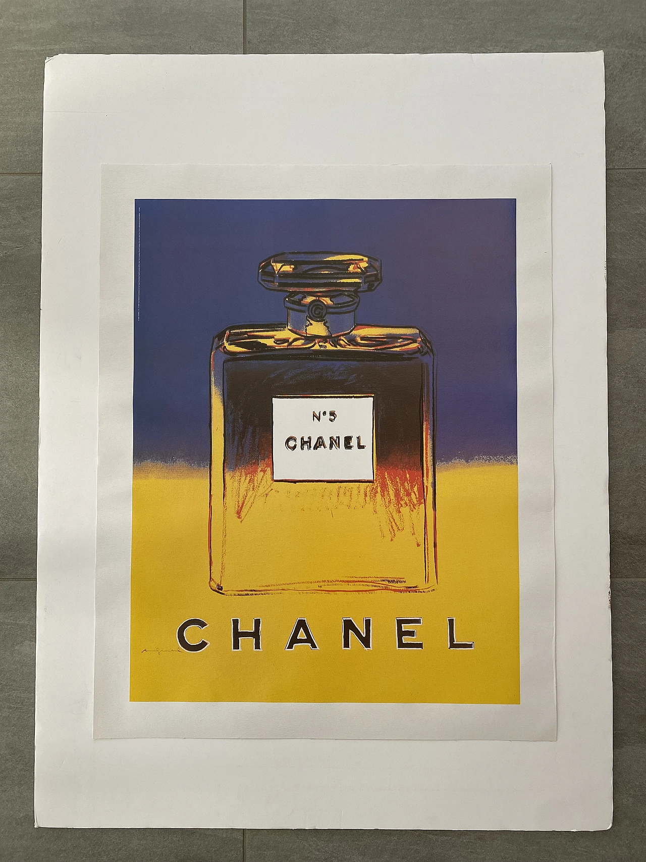 After Andy Warhol, Chanel No. 5 - Yellow, lithograph, 1997 7