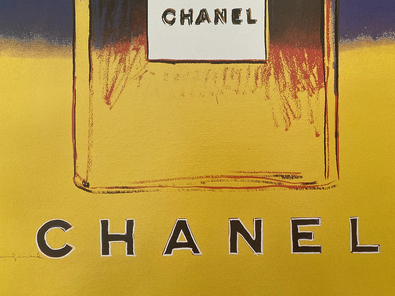 After Andy Warhol, Chanel No. 5 - Yellow, lithograph, 1997 13