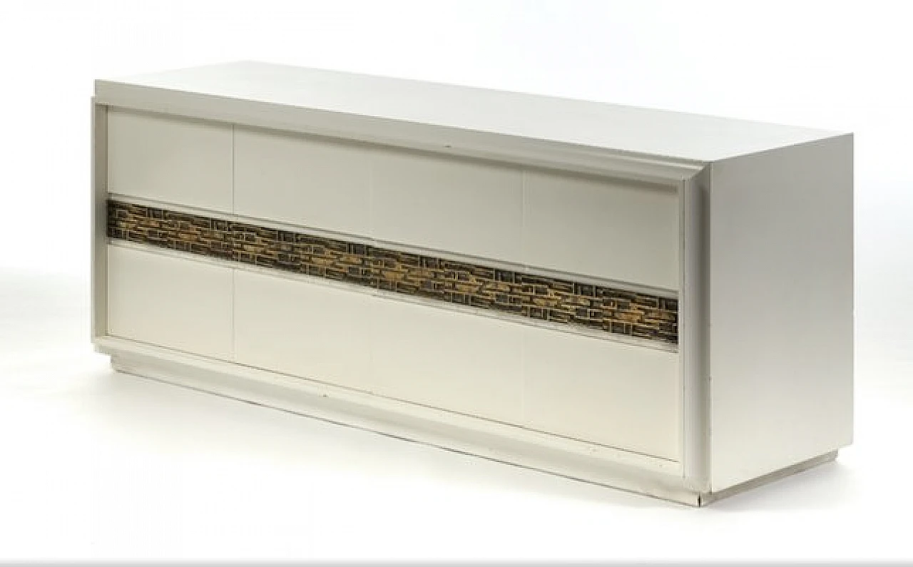 Lacquered wood and metal sideboard by Luciano Frigerio, 1960s 9