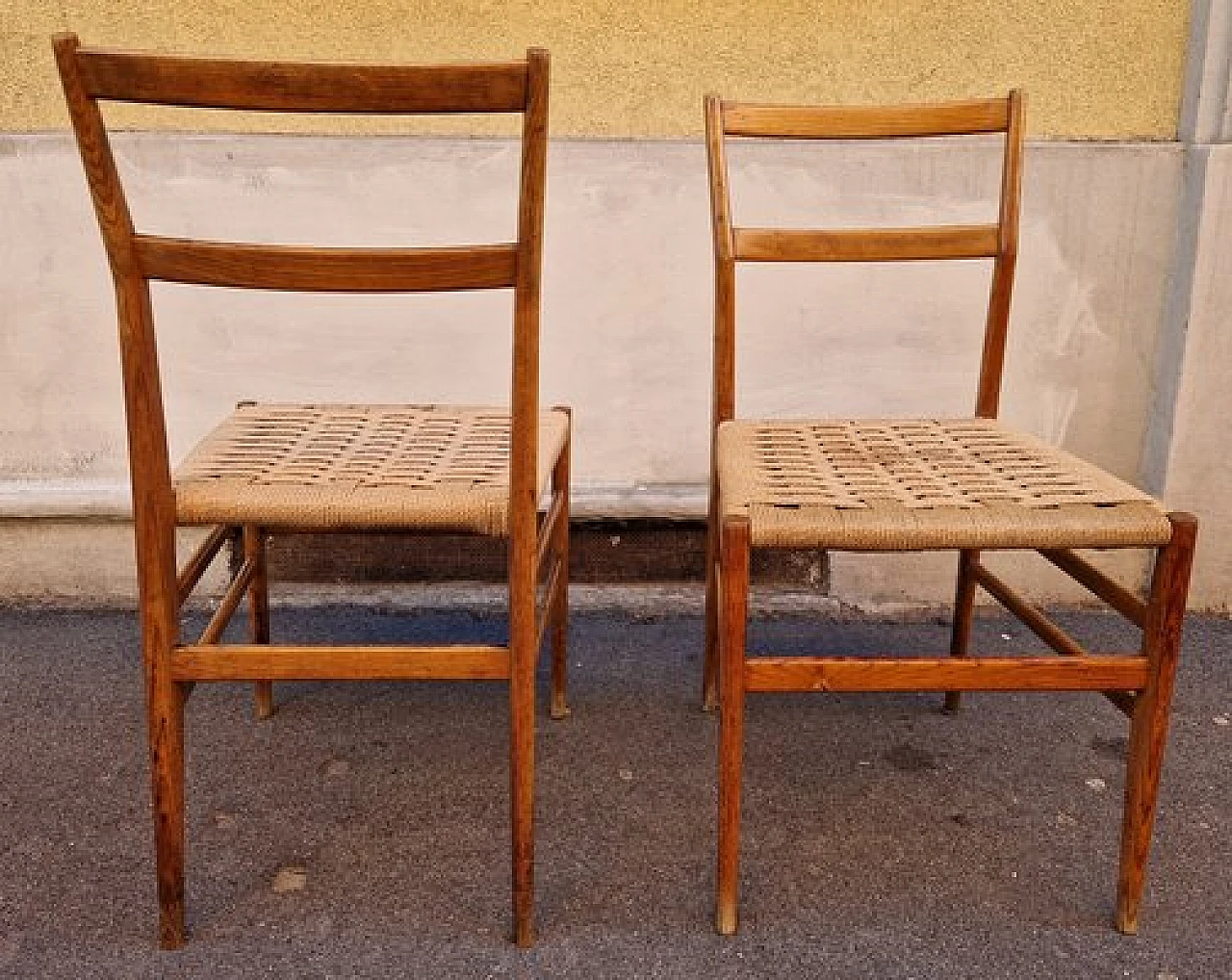 Pair of Leggera chairs by Gio Ponti for Cassina, 1950s 2