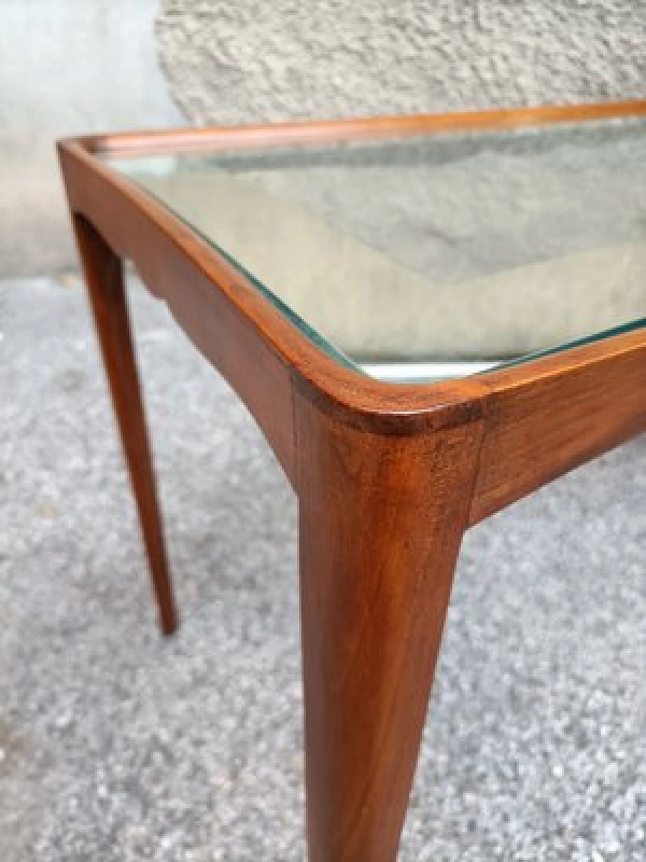 Coffee table in wood & mirrored top by Paolo Buffa, 1940s 4