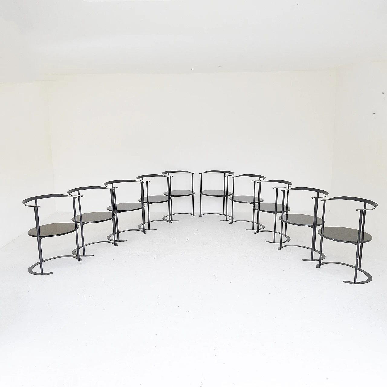 10 P4 Catilina chairs by Luigi Caccia Dominioni for Azucena, 1960s 2