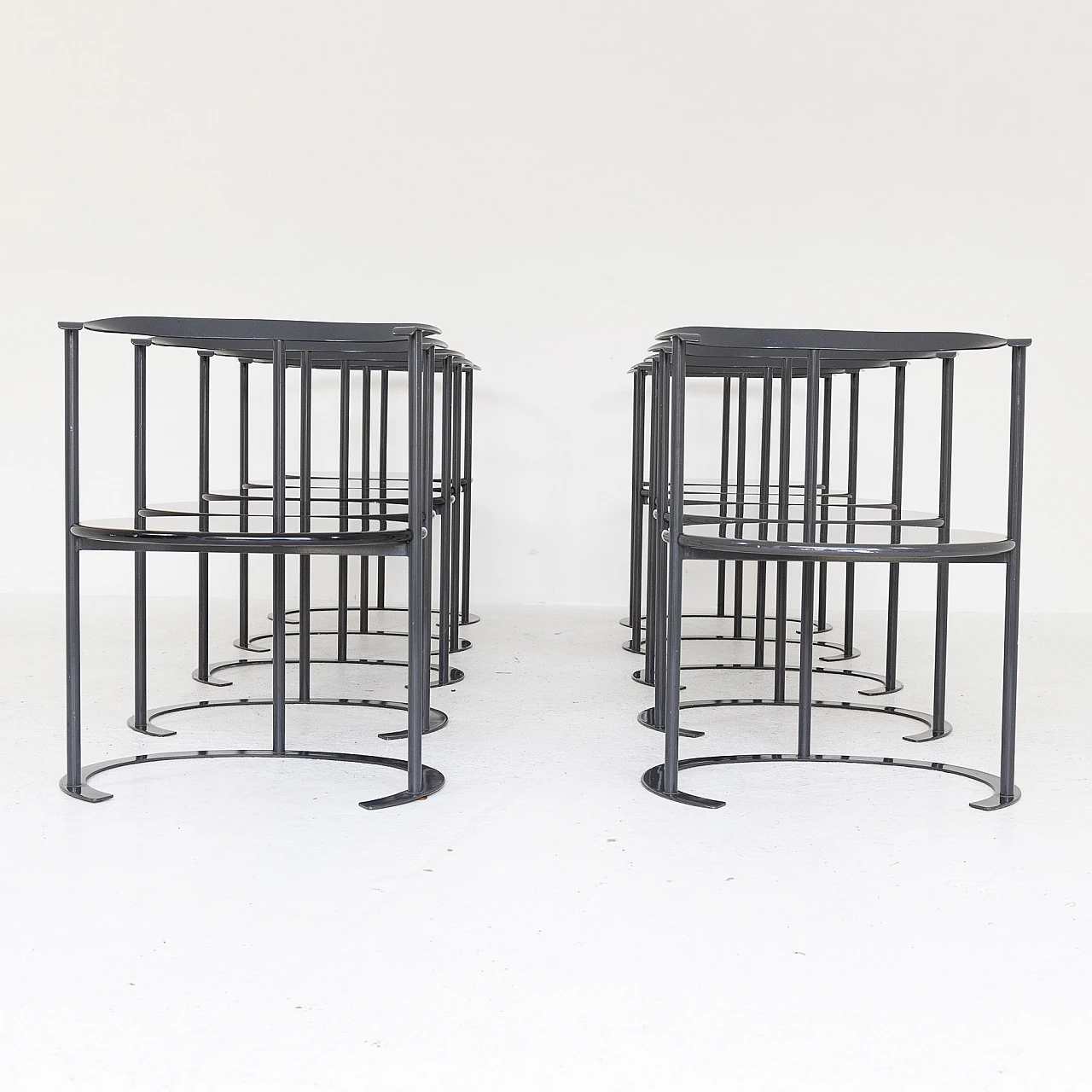 10 P4 Catilina chairs by Luigi Caccia Dominioni for Azucena, 1960s 6