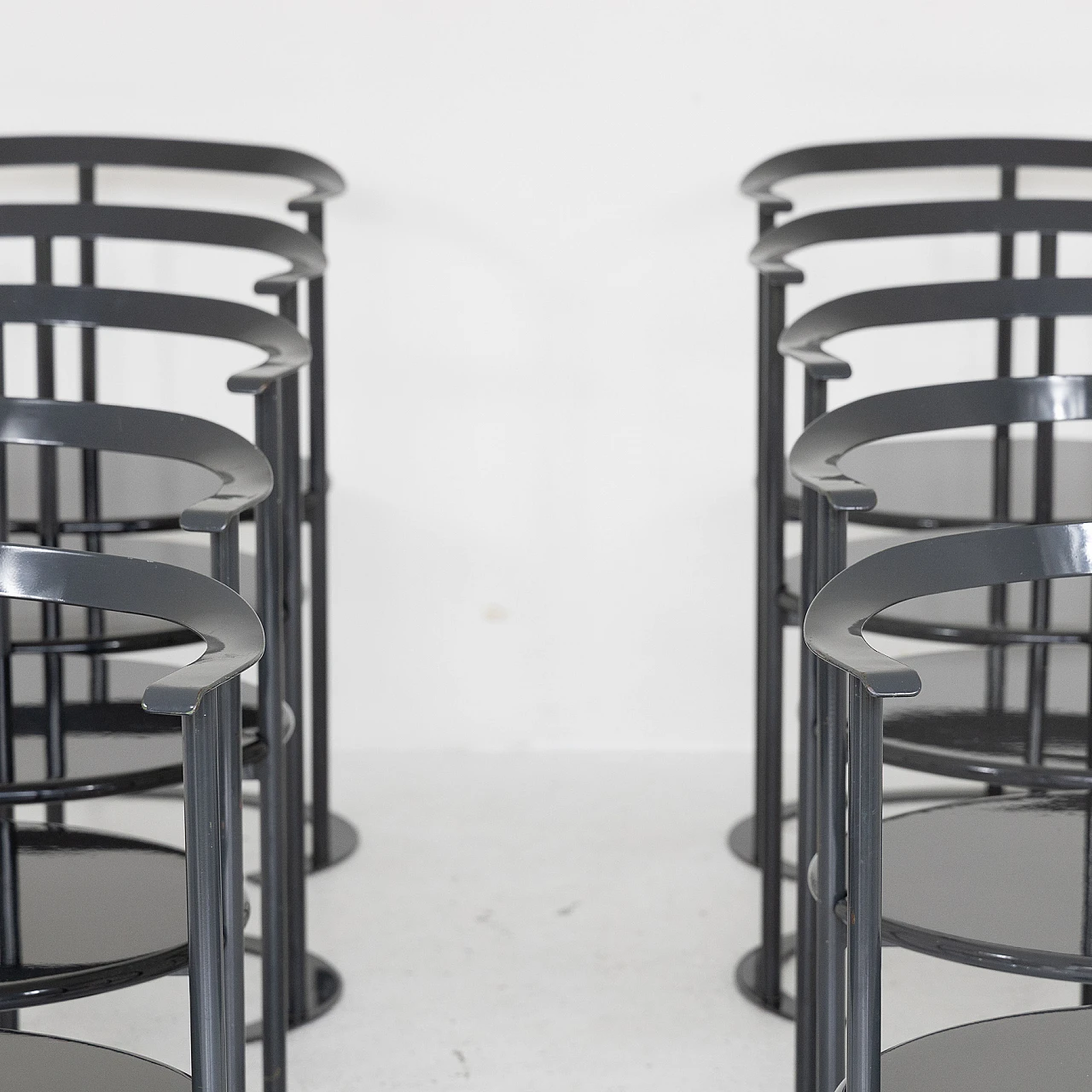 10 P4 Catilina chairs by Luigi Caccia Dominioni for Azucena, 1960s 7