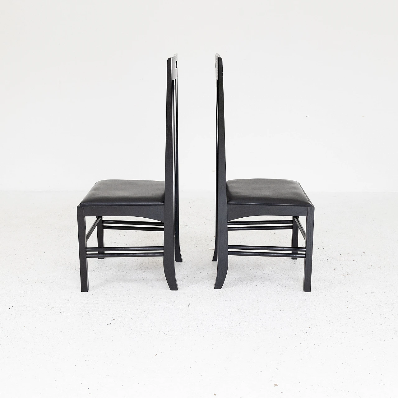 6 Chairs by Charles Rennie Mackintosh for Cassina, 1970s 4