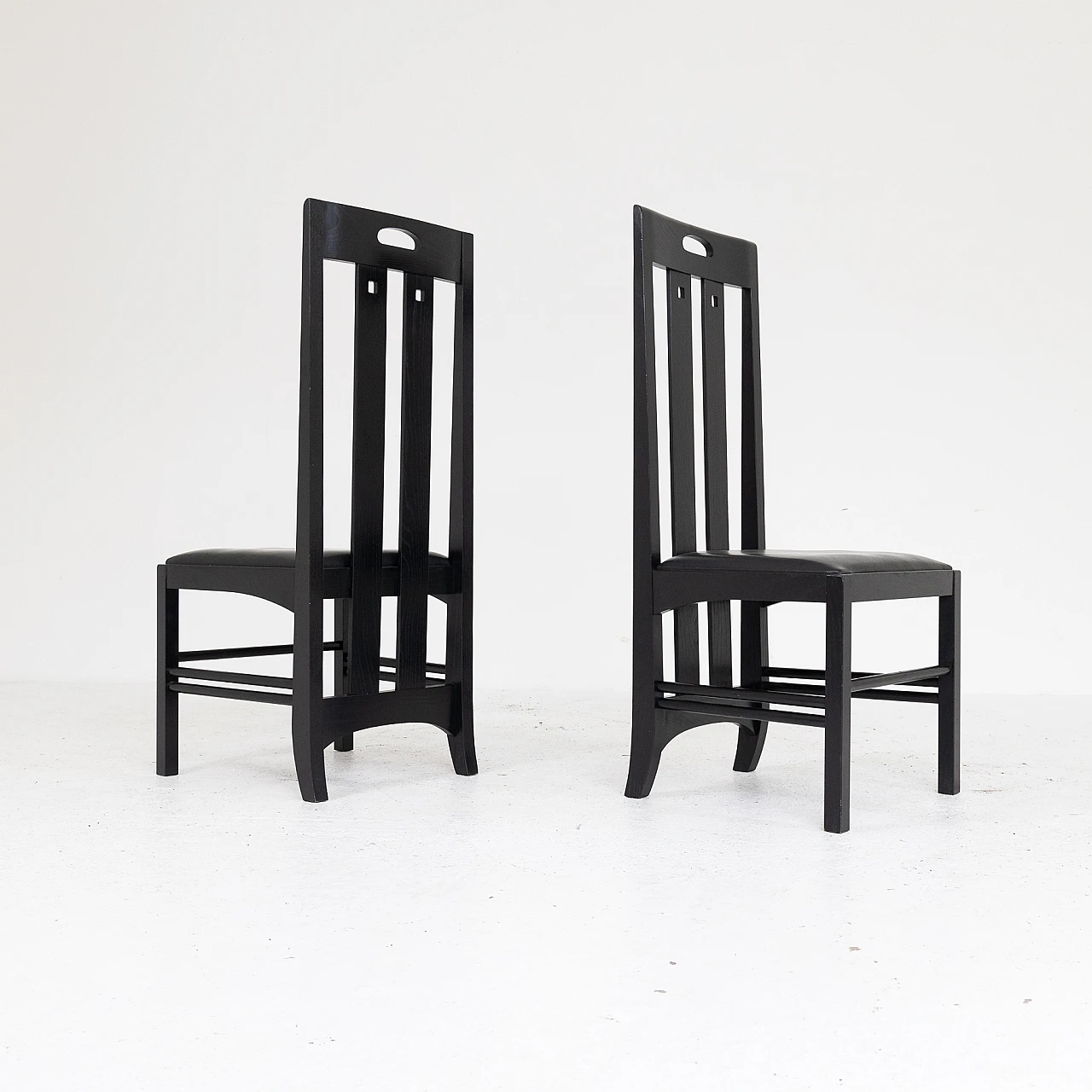 6 Chairs by Charles Rennie Mackintosh for Cassina, 1970s 5