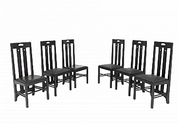 6 Chairs by Charles Rennie Mackintosh for Cassina, 1970s