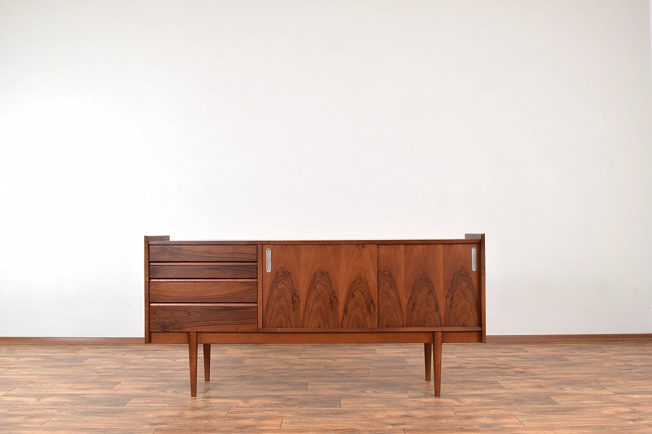 Polish walnut sideboard by Bytomskie Fabryki Mebli, 1960s 1