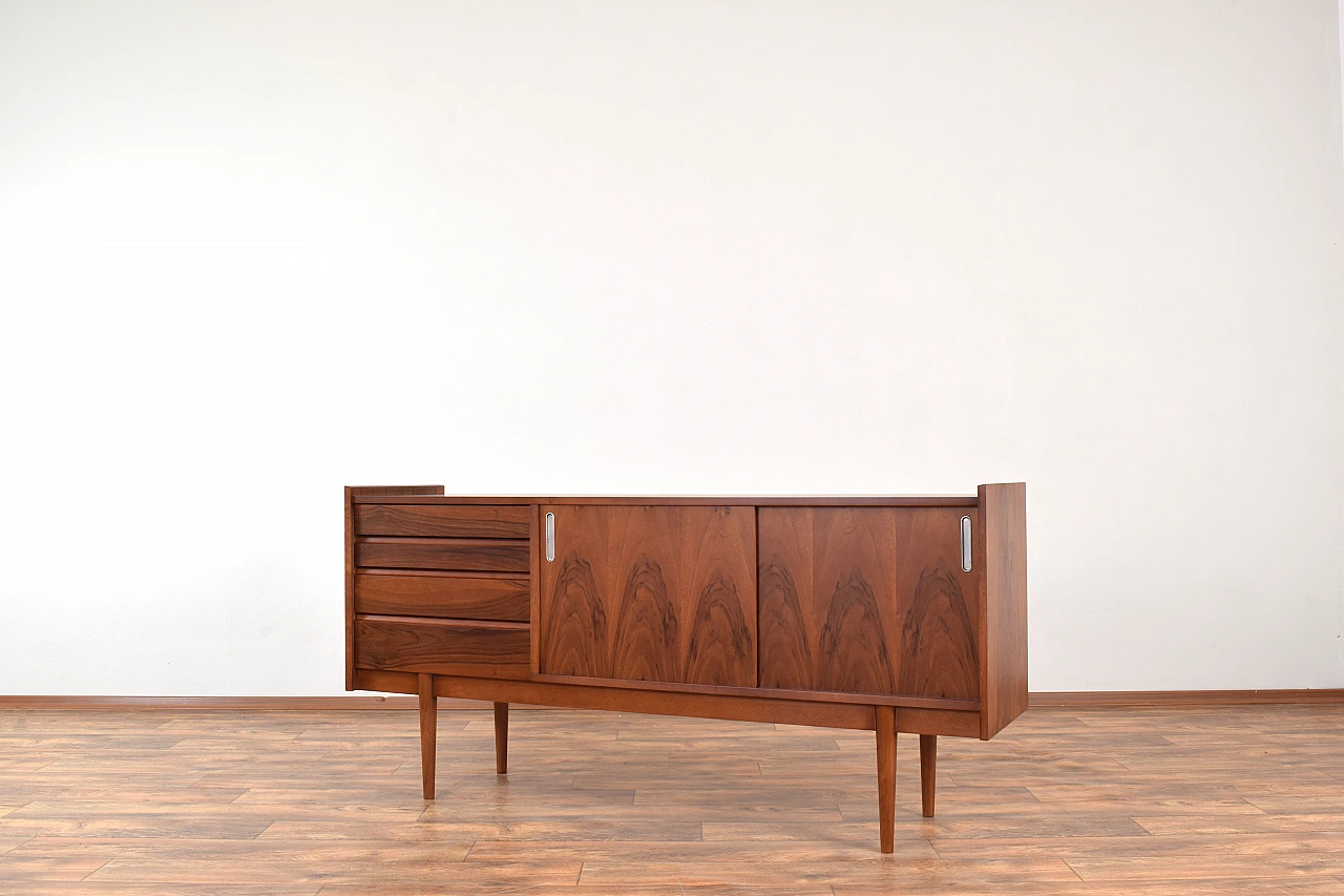 Polish walnut sideboard by Bytomskie Fabryki Mebli, 1960s 5