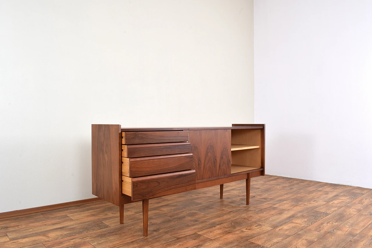 Polish walnut sideboard by Bytomskie Fabryki Mebli, 1960s 11