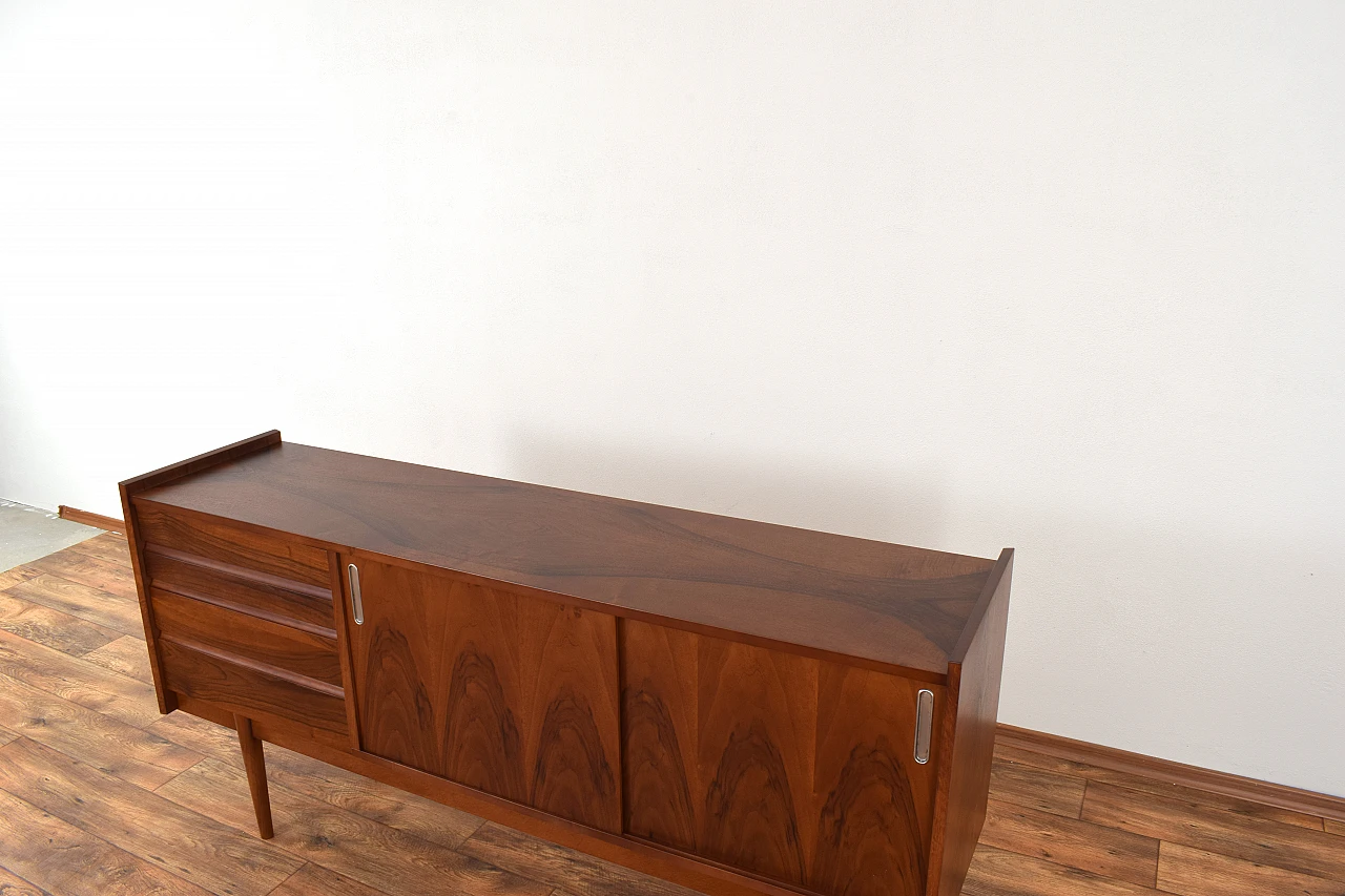 Polish walnut sideboard by Bytomskie Fabryki Mebli, 1960s 14