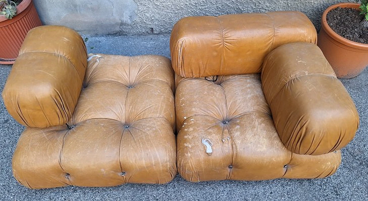 Camaleonda modular sofa in leather by Mario Bellini for C&B, 1979 3