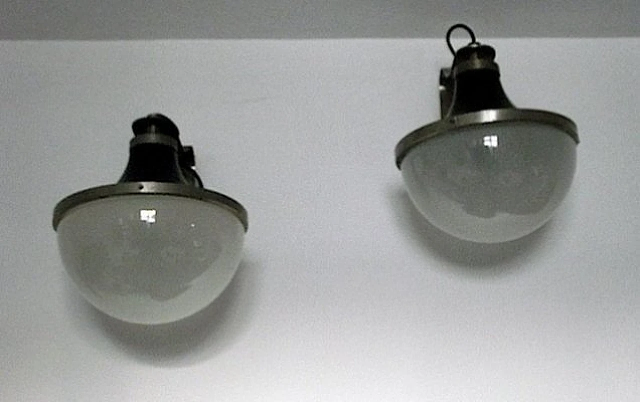 Pair of wall lights in glass by Sergio Mazza for Artemide, 1960s 9