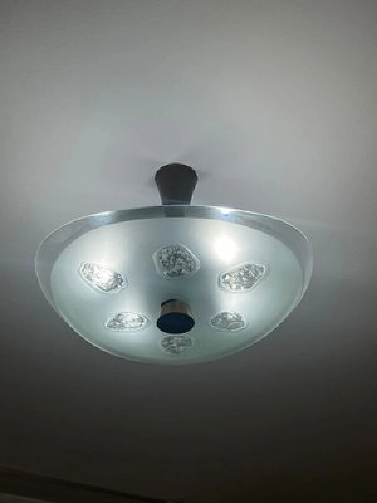 Lampadario 1748 in vetro M. Ingrand per Fontana Arte, anni '50 1