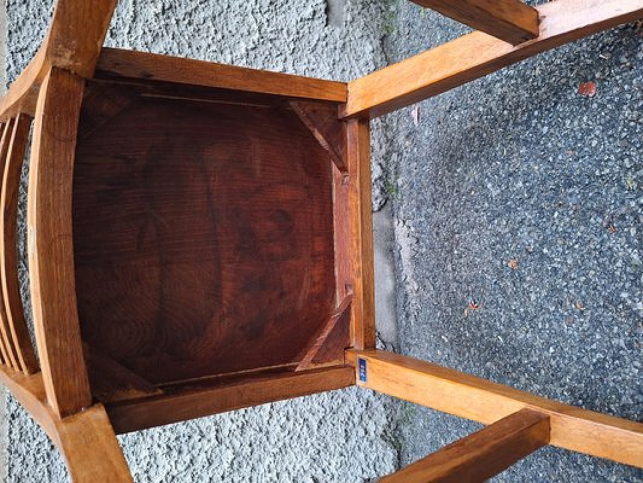 Wooden desk with double drawer and chair by Gio Ponti, 1940s 14