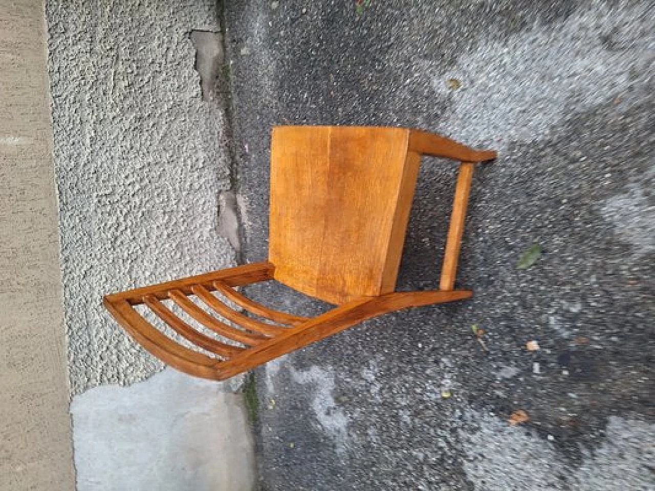 Wooden desk with double drawer and chair by Gio Ponti, 1940s 15