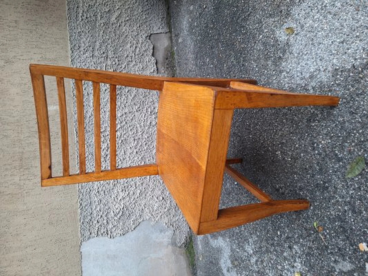 Wooden desk with double drawer and chair by Gio Ponti, 1940s 16