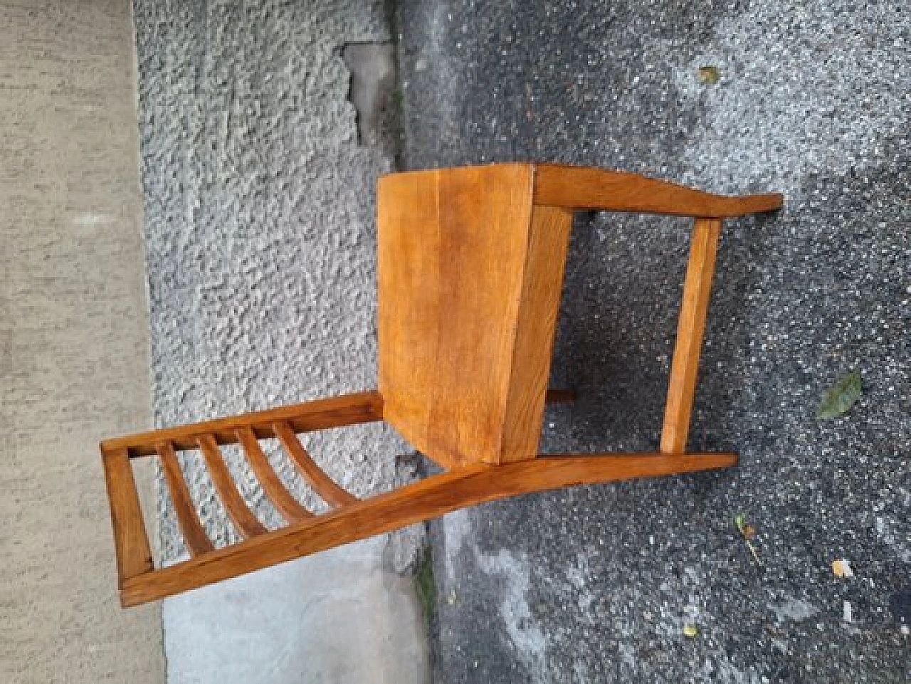 Wooden desk with double drawer and chair by Gio Ponti, 1940s 20