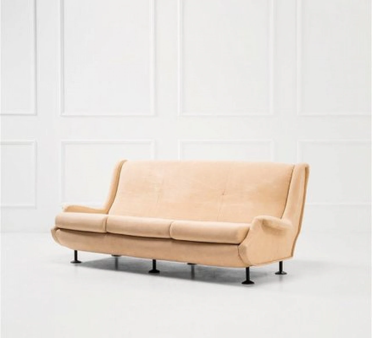 Regent leather sofa by Marco Zanuso for Arflex, 1950s 1