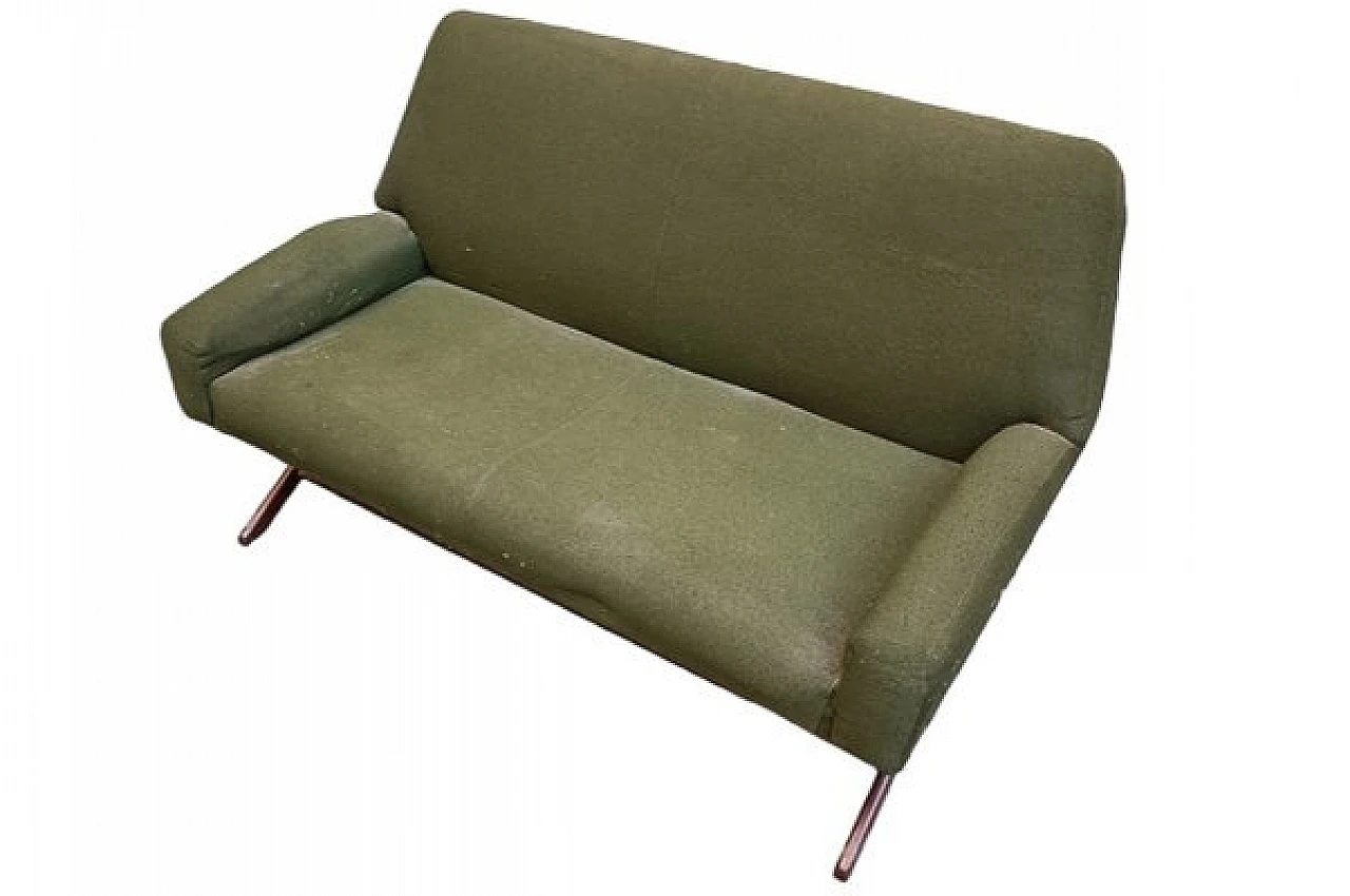 2-Seater green sofa by Gianfranco Frattini for Cassina, 1950s 6