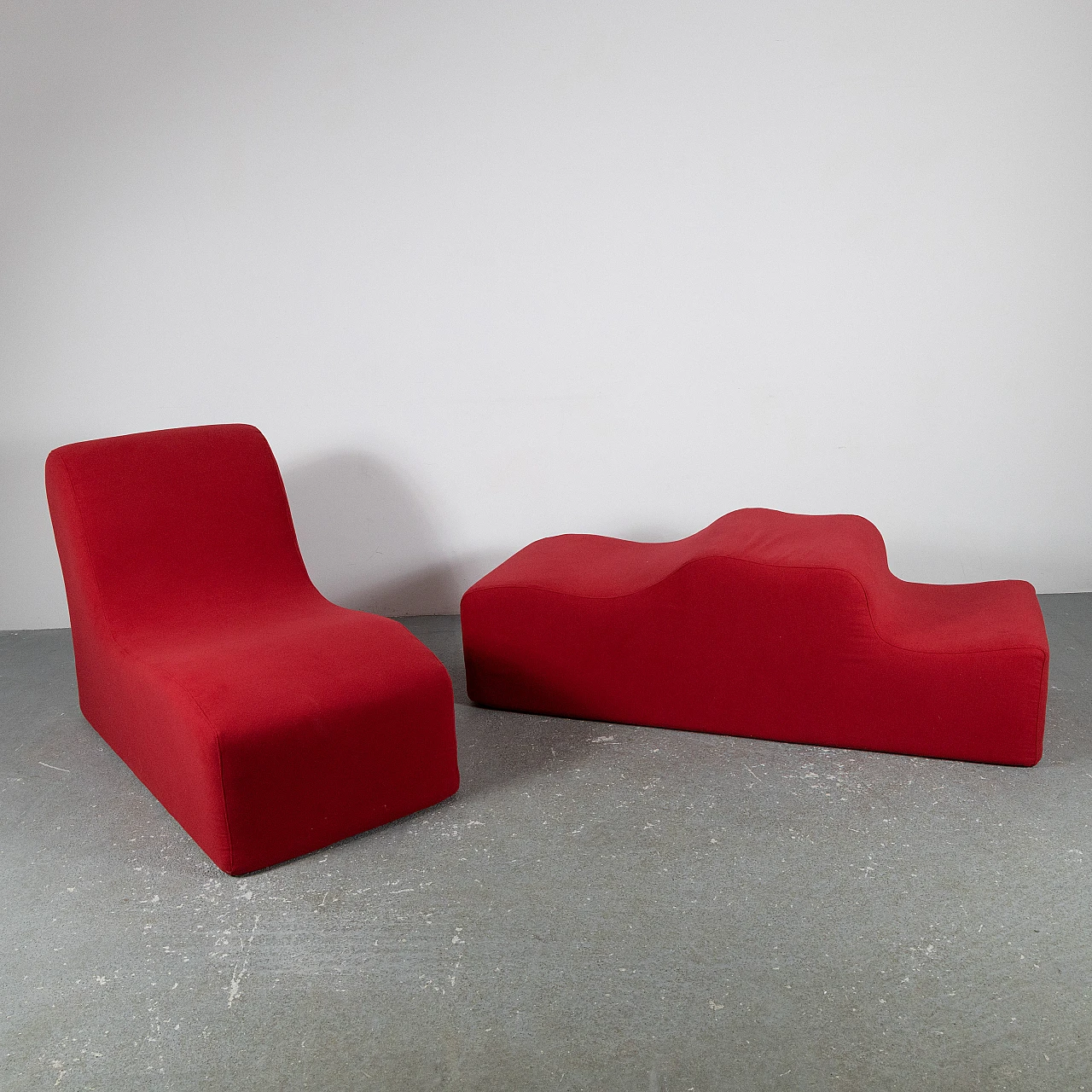 Malitte armchair and bench by R. S. Matta for Gavina, 1960s 3