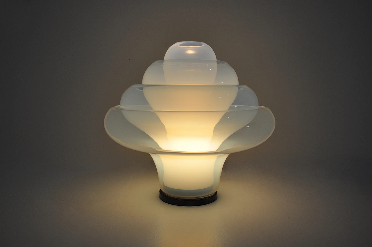 LT305 Lotus table lamp by Carlo Nason for Mazzega, 1960s 1