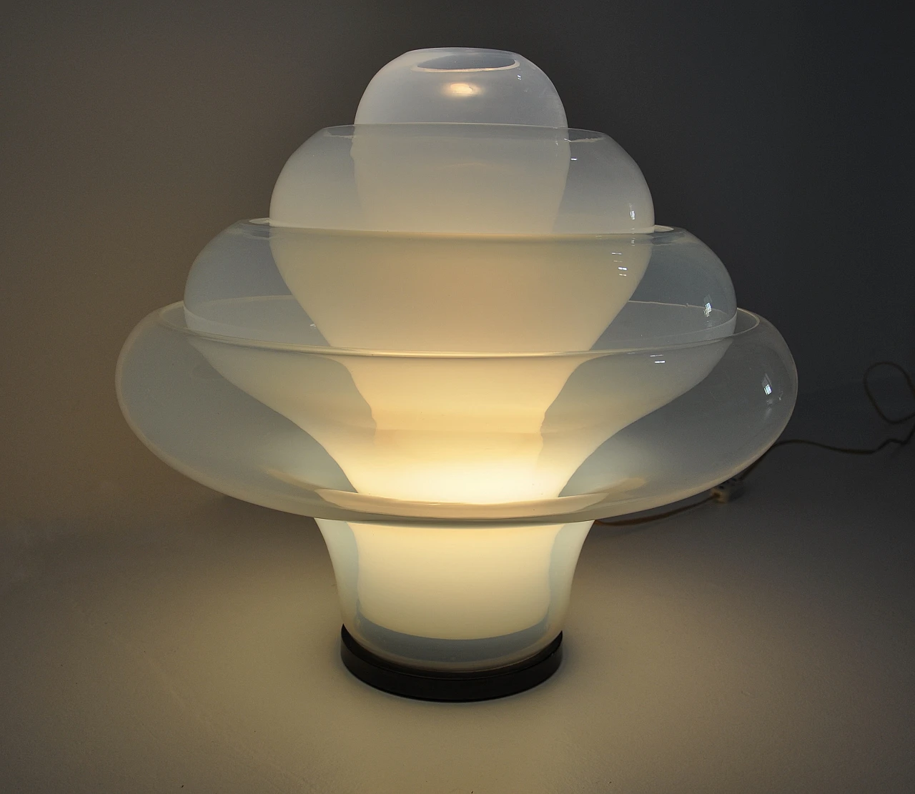 LT305 Lotus table lamp by Carlo Nason for Mazzega, 1960s 5