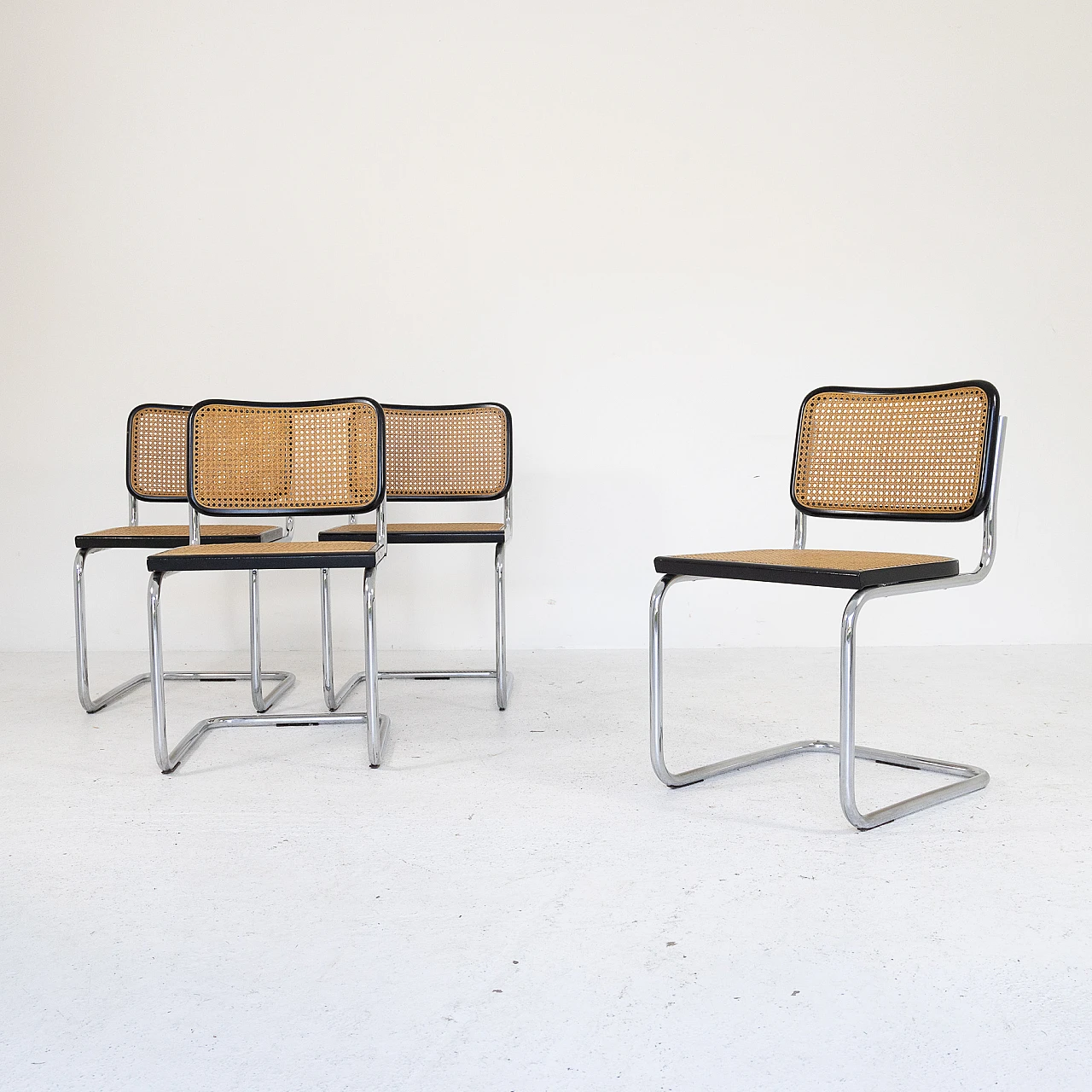 4 Cesca chairs by M. Breuer for Gavina, 1970s 4