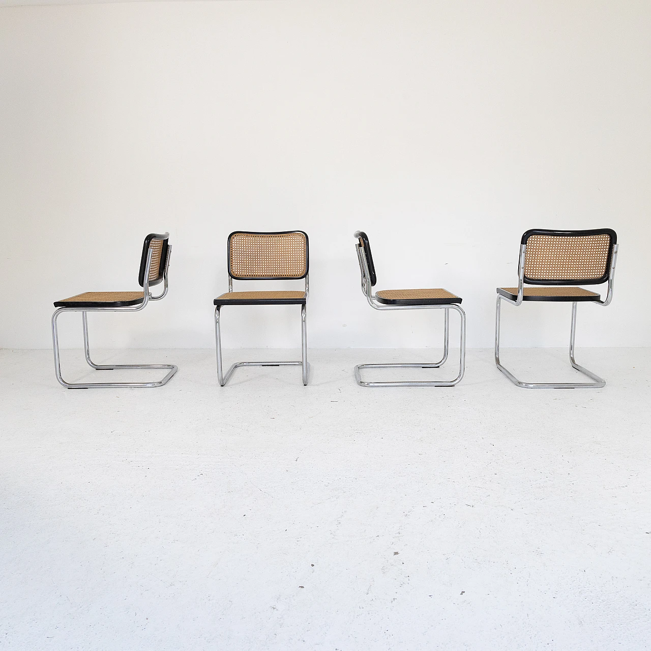 4 Cesca chairs by M. Breuer for Gavina, 1970s 5