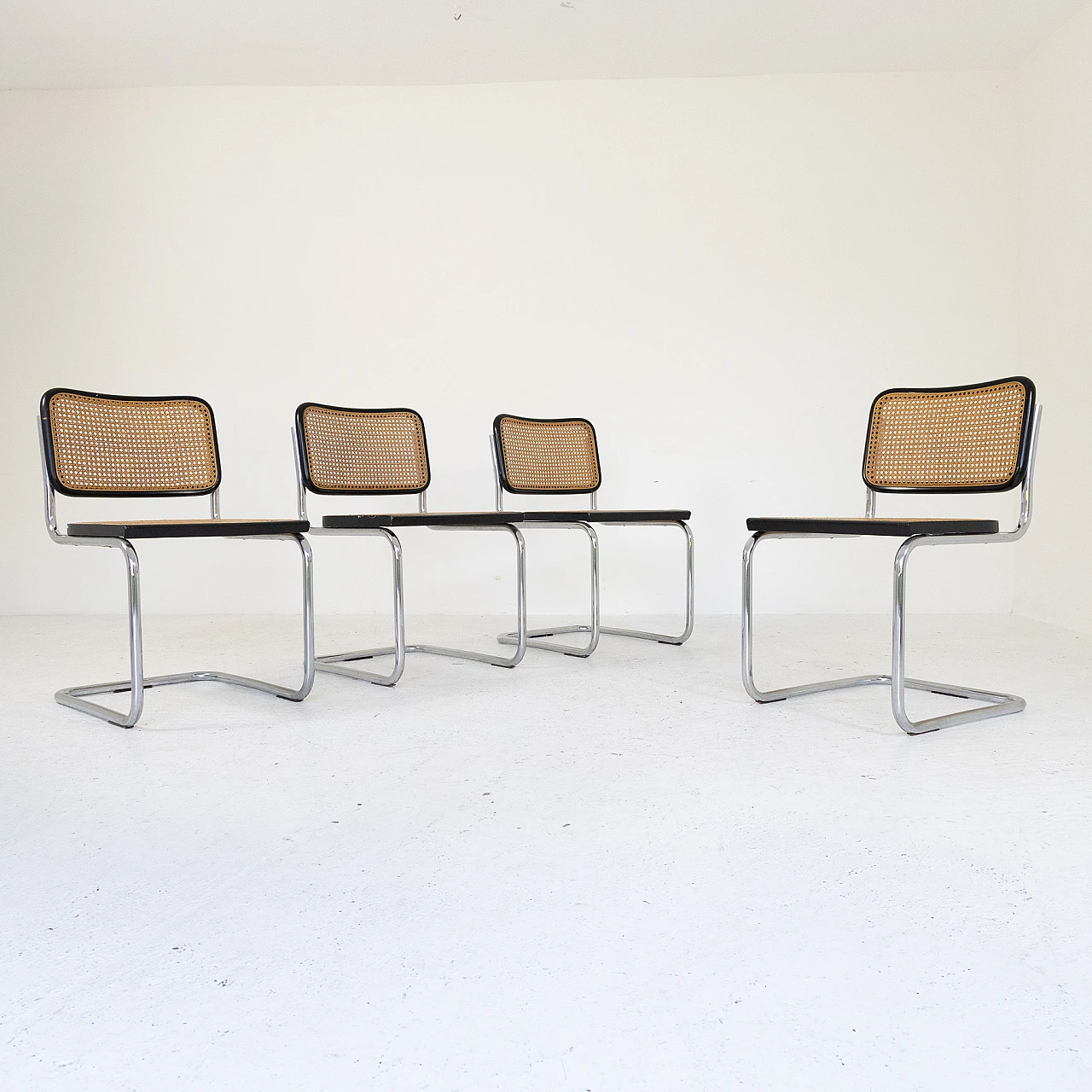 4 Cesca chairs by M. Breuer for Gavina, 1970s 6