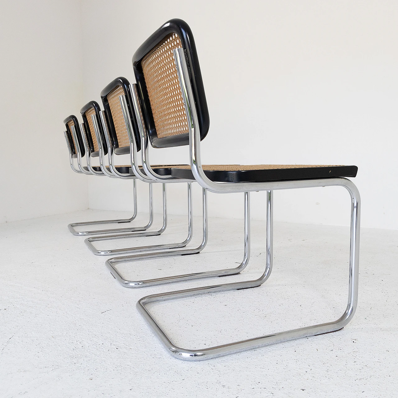 4 Cesca chairs by M. Breuer for Gavina, 1970s 7