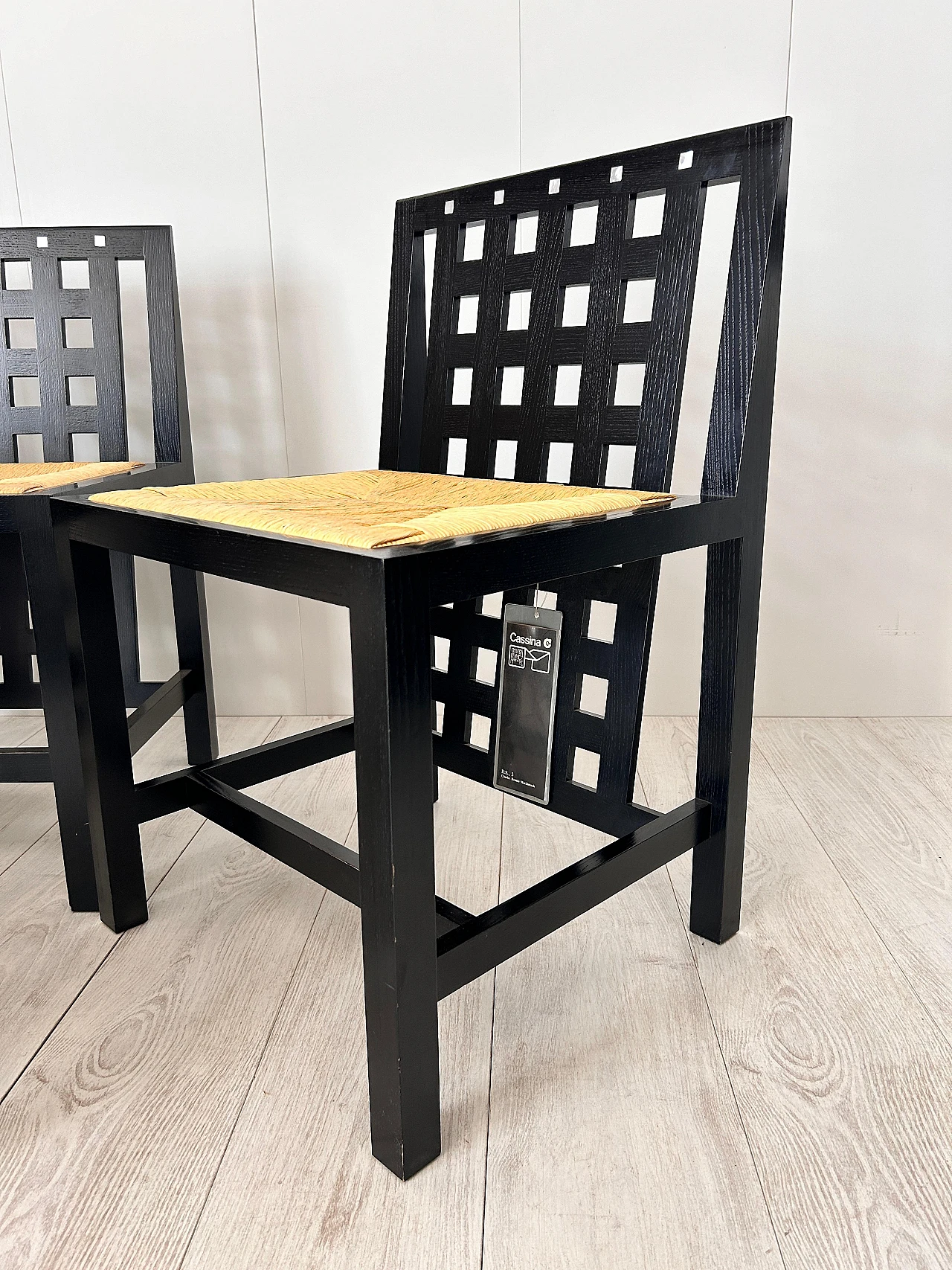 6 Sedie e tavolo di Charles Rennie Mackintosh per Cassina, 1975 17