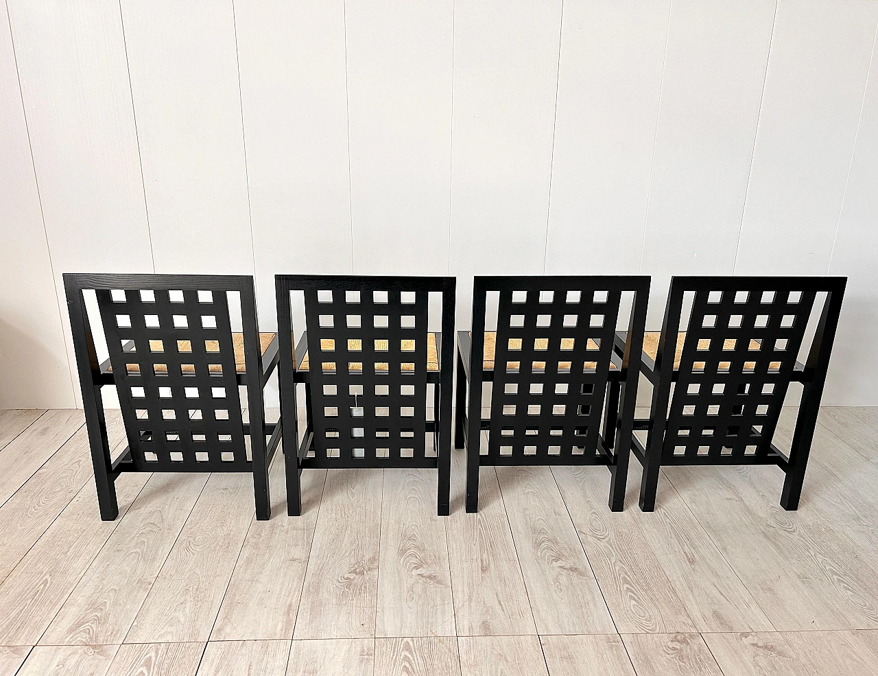 6 Sedie e tavolo di Charles Rennie Mackintosh per Cassina, 1975 20