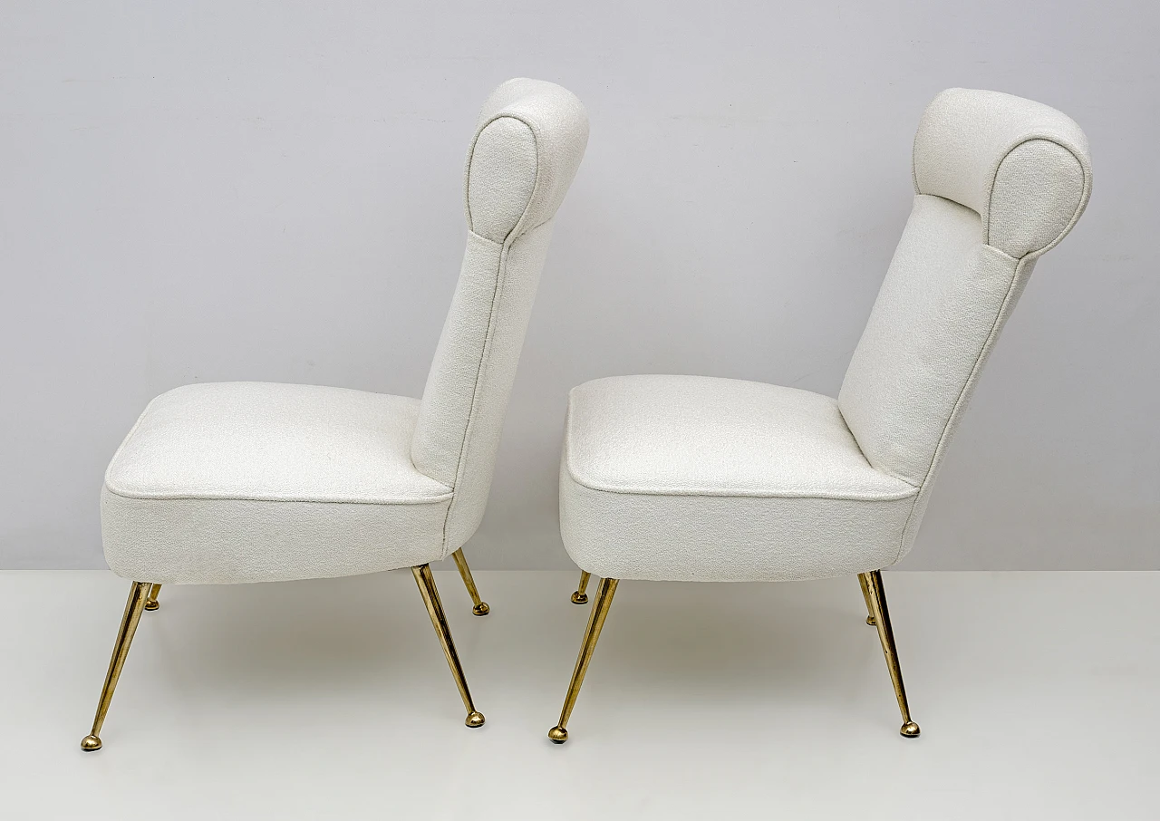 Pair of chairs by Gigi Radice for Minotti, 1950s 6