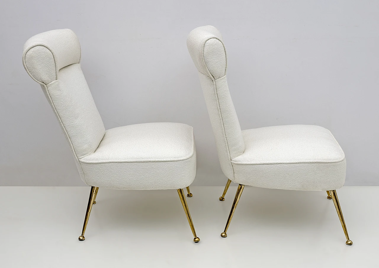 Pair of chairs by Gigi Radice for Minotti, 1950s 7