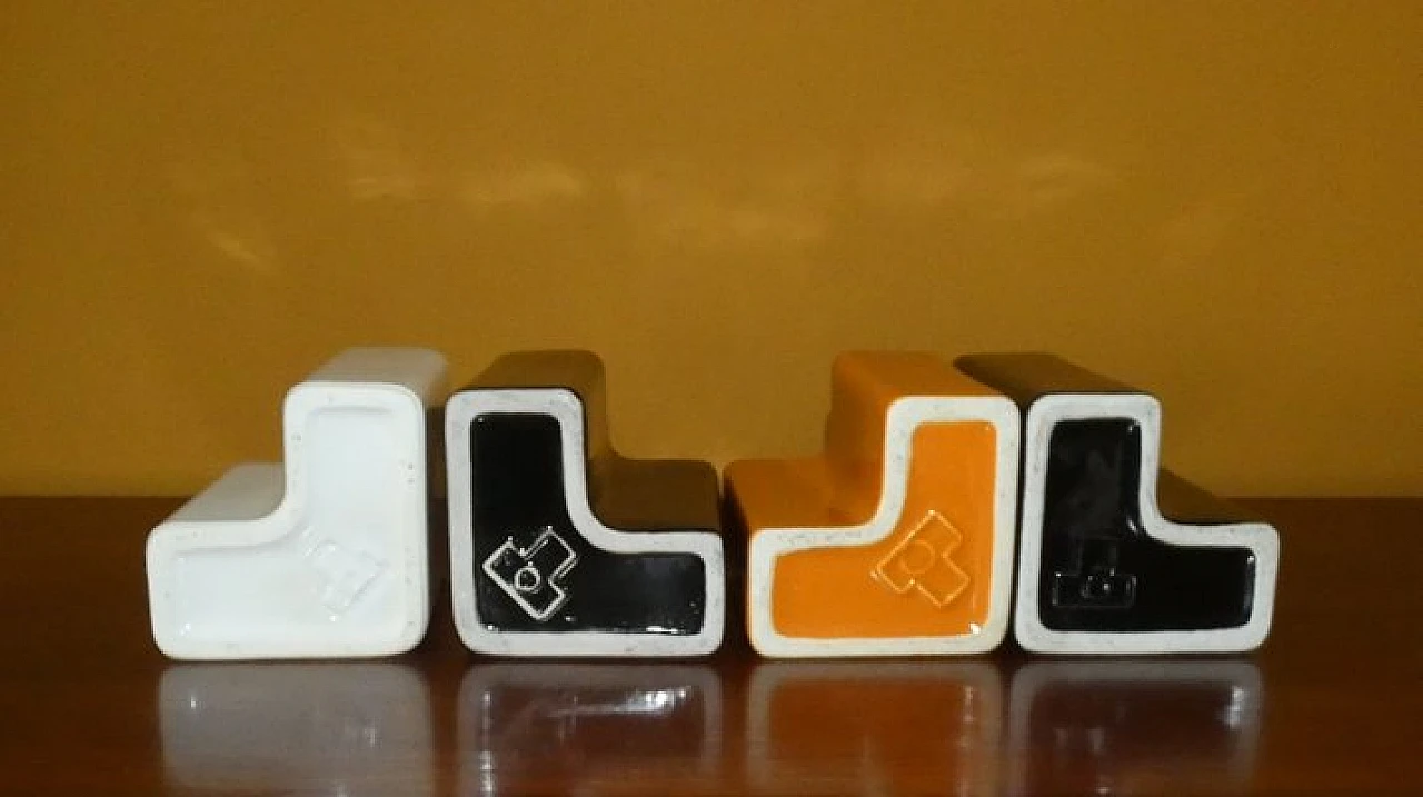 6 Ceramic vases by Aldo Cotti for Tronconi, 1970s 11