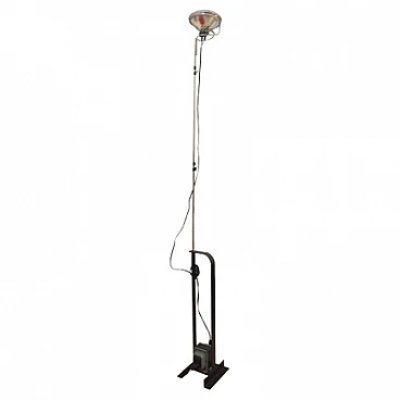 Toio floor lamp in iron by Fratelli Castiglioni for Flos, 1980s