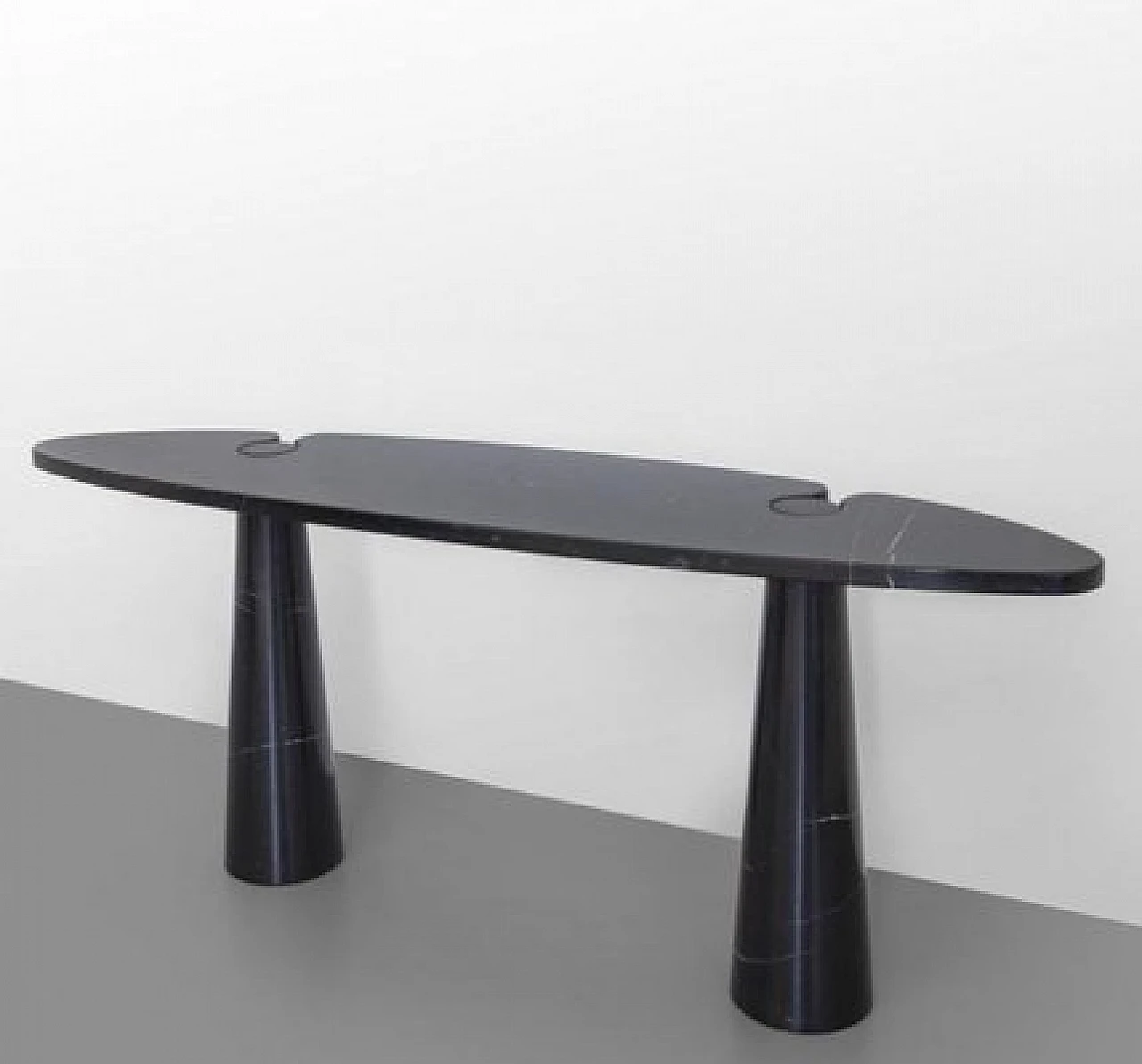 Black marble Eros console by Angelo Mangiarotti for Skipper, 1980s 1